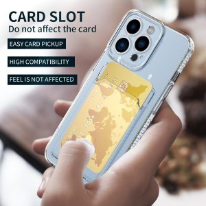 Clear Card Holder Case for iPhone 11-17