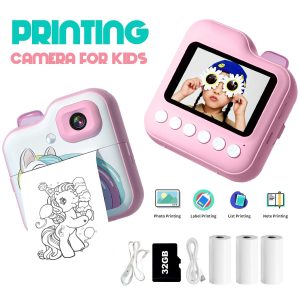 Kids Instant Print Camera Thermal BT Toy