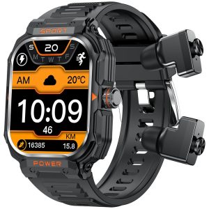 GT55 2-in-1 Smart Watch TWS Earphone Man