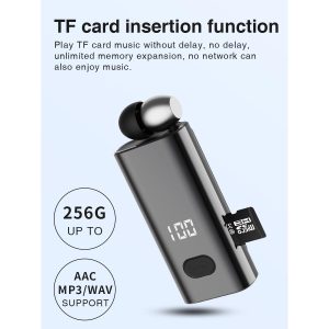 F908 V5.4 Bluetooth Clip Headset TF Card