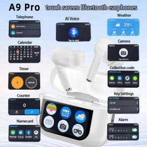 A9Pro Bluetooth 5.3 Earbuds ANC LCD Screen